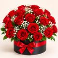 Box Premium 24 Rosas Rojas Eternamente Elegantes 🌹