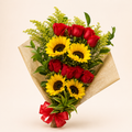 Ramo Premium de Rosas y Girasoles 🌹🌻