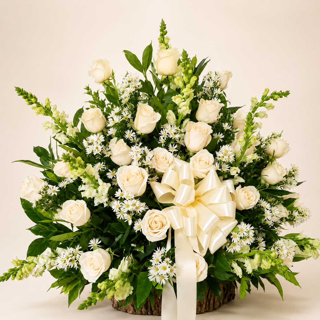 Arreglo Floral Blanco Premium Elegancia 🤍🕊️