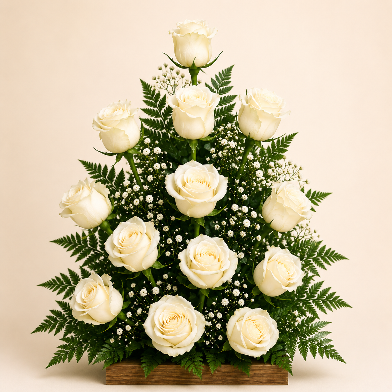 Arreglo Clásico de Rosas Blancas Paz Eterna 🤍🕊️