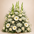 Arreglo Floral Blanco Serenity 🤍🕊️